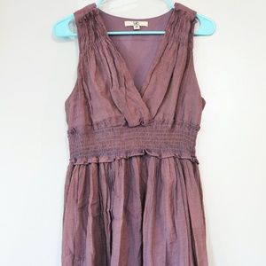 Ya Los Angeles Sleeveless Knee Length Purple Dress | Medium